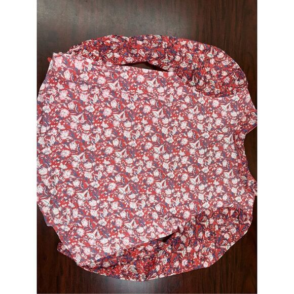 Lucky Brand Floral Long Sleeve Blouse Size Large - Picture 3 of 7